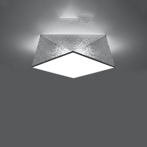 Lustra Hexa Argint 35x35x15 cm - Img 3