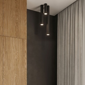 Lustra Lagos Negru 6x6x40 cm - Img 11