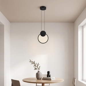 Lustra LED, Ganden, Pako, Negru 26.5x26.5x20 cm