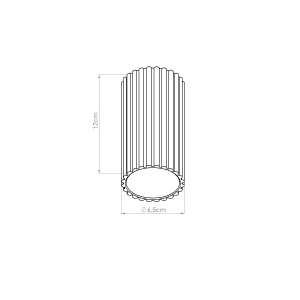Lustra LED Ivar Olive 4000K 6.4x6.4x12 cm - Img 2