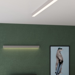 Lustra LED Pinne Gri 3000K 200x6x6 cm - Img 9