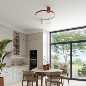Lustra LED Rio 110 Rosu 3000K 110x115x16 cm - Img 14