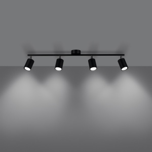 Lustra Lemmi Negru 100x24x20 cm - Img 3