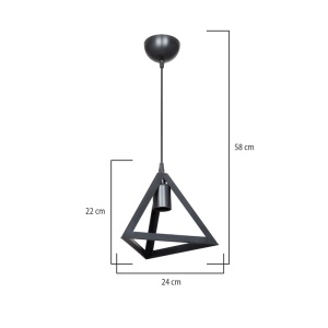 Lustra Lesly Pako World Negru 24x24x22 cm - Img 3