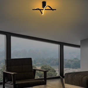 Lustra Likma Negru 41x16x25 cm - Img 2