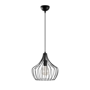 Lustra Mezopotamya Negru 27x27x126 cm - Img 5