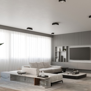 Lustra Mono Negru 24x24x11 cm - Img 6