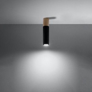 Lustra Pablo Negru 6x6x30 cm - Img 3