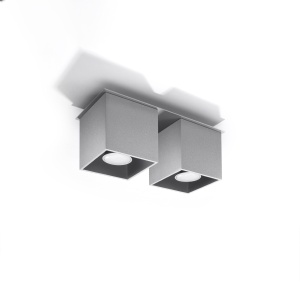 Lustra Quad Gri 26x11x12 cm - Img 2