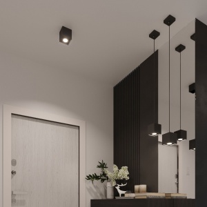 Lustra Quad Negru 10x10x10 cm - Img 7