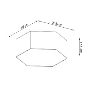 Lustra Sunde Alb 30.5x26.5x11.5 cm - Img 7