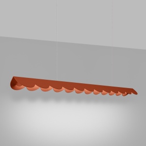 Lustra suspendata LED Biscuit Rosu 4000K 131x13x200 cm - Img 3