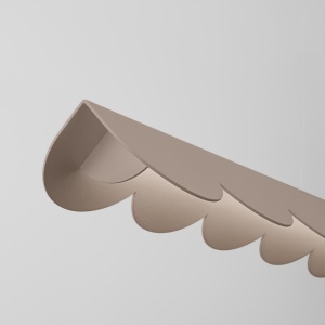 Lustra suspendata LED Biscuit Taupe 4000K 131x13x200 cm - Img 4