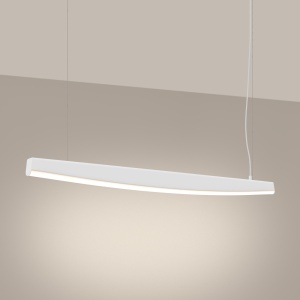 Lustra suspendata LED Jorun 120 Alb 3000K 120x3x210 cm - Img 3