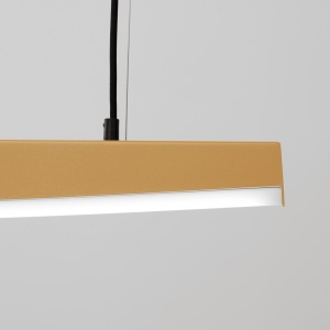 Lustra suspendata LED Jorun 150 Auriu 4000K 150x3x210 cm - Img 5