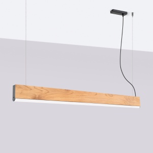Lustra suspendata LED Lykke Stejar 4000K 120x3.5x150 cm - Img 2