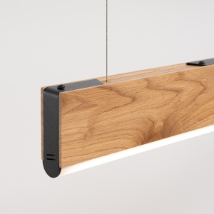Lustra suspendata LED Lykke Stejar 4000K 150x3.5x150 cm - Img 7