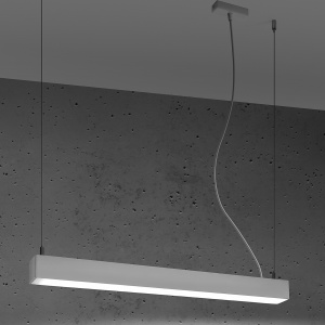 Lustra suspendata LED Pinne Alb 4000K 67x6x150 cm - Img 3