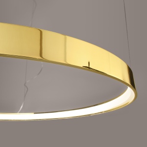 Lustra suspendata LED Rio Auriu lucios 3000K 78x78x150 cm - Img 7