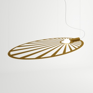 Lustra suspendata Lehdet Auriu 110x80x150 cm - Img 2