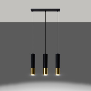 Lustra suspendata Loopez Auriu 45x6x90 cm - Img 3