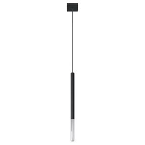 Lustra suspendata Mozaica Argintiu 8x8x100 cm