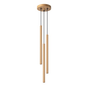 Lustra suspendata Pastelo Auriu 19.5x19.5x115 cm