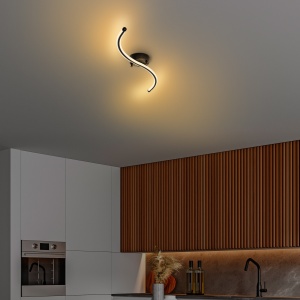 Lustra Yilan Negru 67x5x10 cm - Img 2