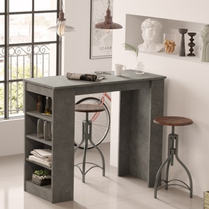 Masa de bar, Pako Word, Riff, Antracit, 120 x 50 x 100 cm - Img 2