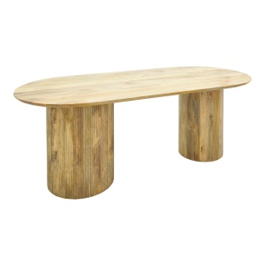 Masa de dining, Flute, Natural, 90x200x76 cm
