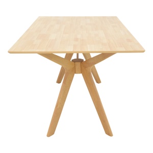 Masa de dining, Raffles, Natural, 90x150x76 cm - Img 3