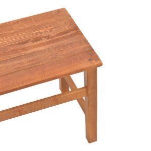Masa de gradina Summrine de plaja din lemn de fag solid culoare nuc 60x40x45 cm - Img 4