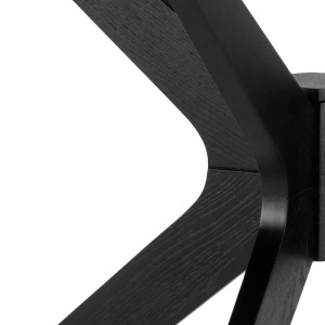 Masa dining I_Duncan, Negru, 75x105x105 cm - Img 6