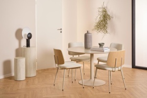 Masa dining Ibiza, Bej, 74x110x110 cm - Img 3