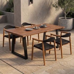Masa dining Miles, Nuc, 140x80x76 cm