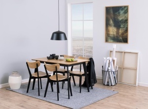 Masa dining Roxby V1, Natural, 76x120x80 cm