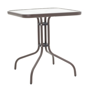 Masa dining Watson-Sussie, Pako World, Maro-Sticla, 70x70x70 cm - Img 5