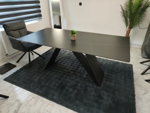 Masa, Mapele, Negru, 180x90x75 cm - Img 3