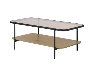 Masuta de cafea HASSEL, Stejar, 60x45x120 cm - Img 2