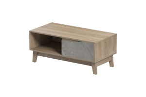 Masuta de Cafea Judas Sonoma Bej marmura90x45x38.5 cm - Img 3