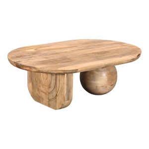 Masuta de cafea Kane boho Natural 110x72x38 cm - Img 2