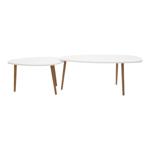 Masuta de cafea Monty Pako World Alb 116x46x6 cm - Img 5
