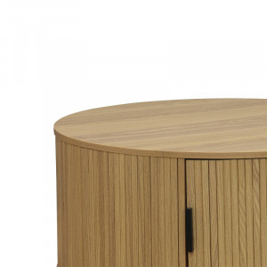 Masuta de cafea Scandi MDF culoare lemn natural D80x35.5cm - Img 3