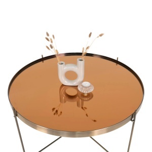 Masuta de cafea Venezia, Argintiu, 70x70x40 cm