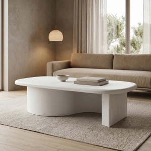 Masuta de cafea, Verven, Pako, Alb 120x60x32 cm