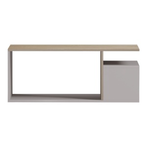 Masuta de cafea, Wendo, Gri, 91x37x50 cm - Img 3