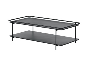 Masuta de cafea YUBA, Negru, 55x34x110 cm - Img 2