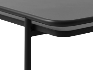 Masuta de cafea YUBA, Negru, 75x34x75 cm - Img 2
