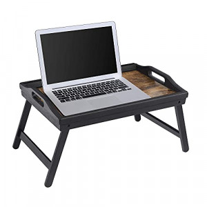 Masuta de laptop, Songmics, Negru, 42×30×22 cm - Img 6