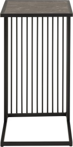 Masuta laterala Strington, Negru, 63x43x35 cm - Img 4